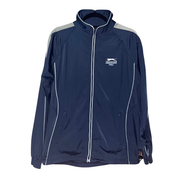 Slazenger Mens Track Jacket - Navy Blue - Size M - Picture 1 of 13